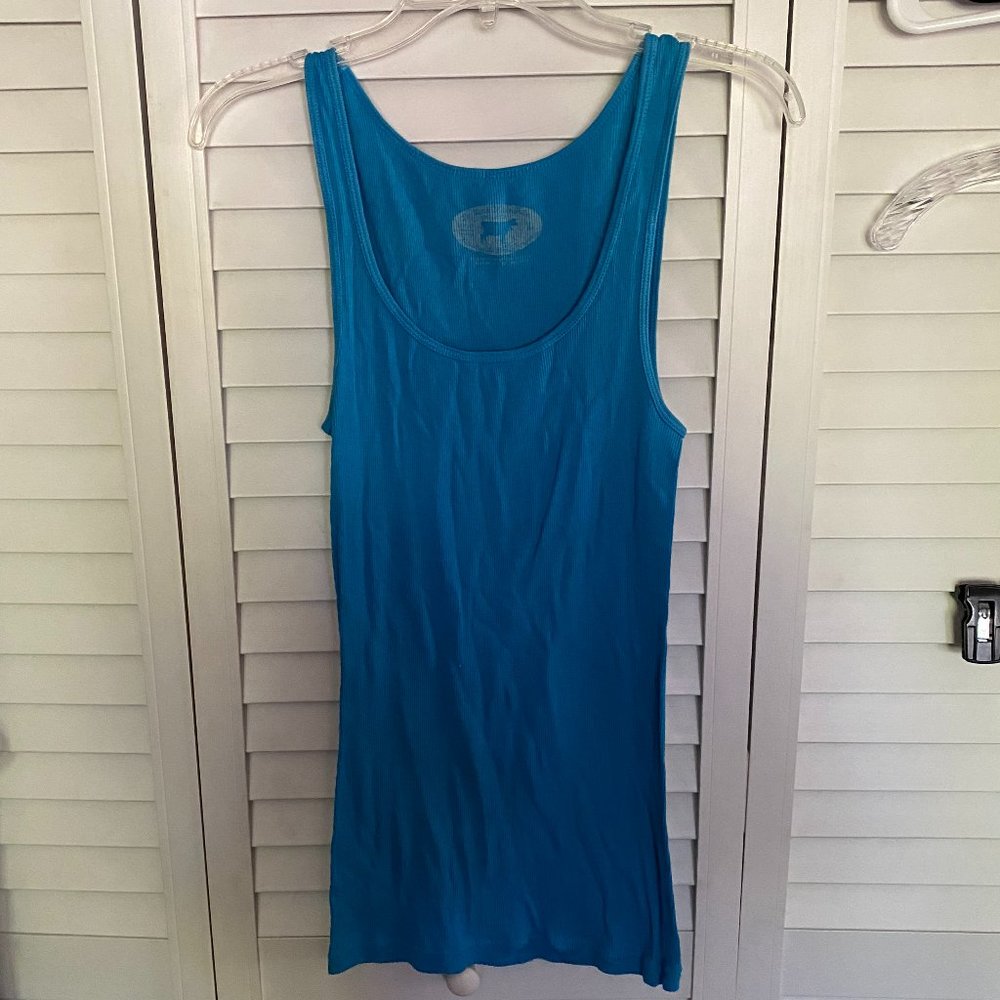 J. Crew blue tank top, L